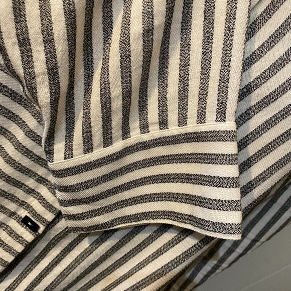 Soft Surrender Boho Button Down 3/4 Sleeve Striped Tunic Womens Top Size PXL - Picture 9 of 11